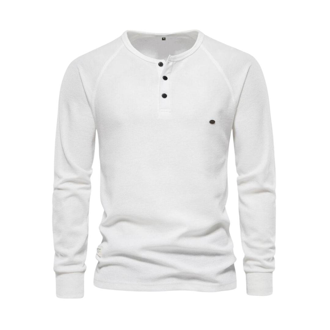 Chemise Waffle Henley