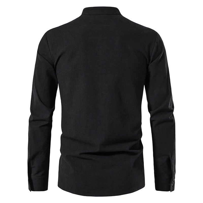 Chemise pour hommes en lin tissé