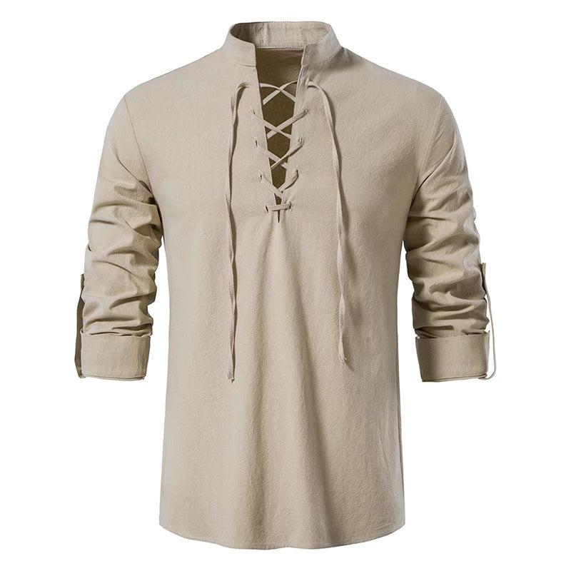 Chemise pour hommes en lin tissé