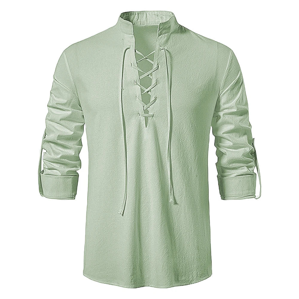 Chemise homme en lin tissé