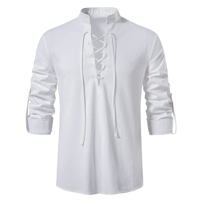 Chemise pour hommes en lin tissé