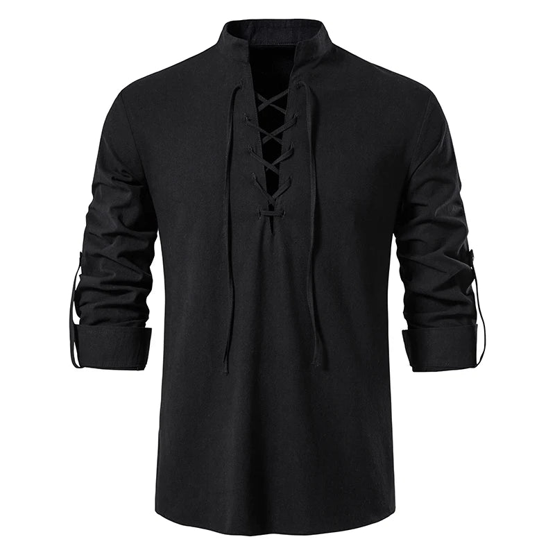 Chemise pour hommes en lin tissé