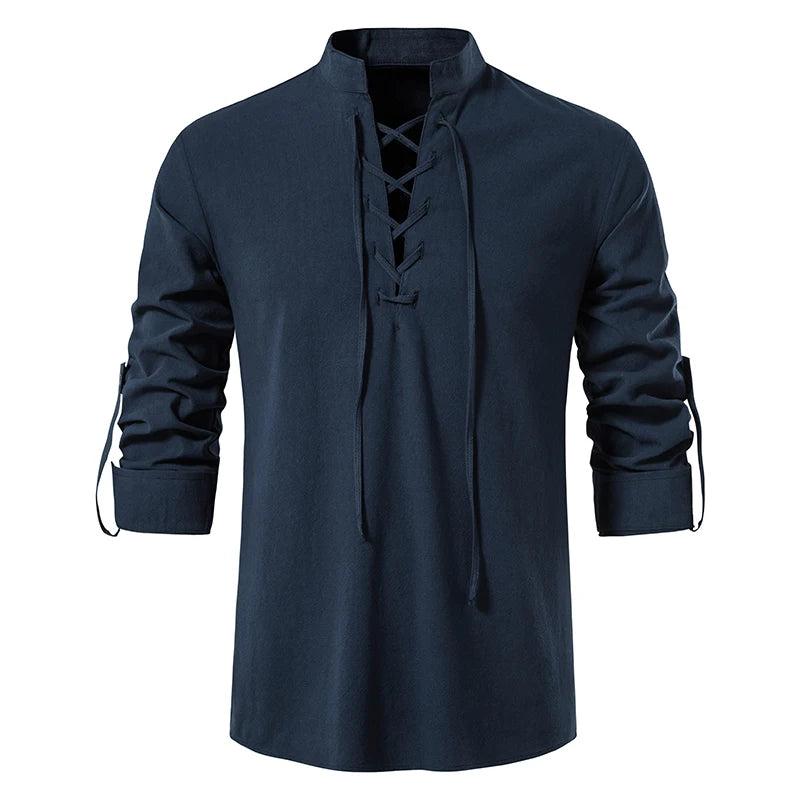 Chemise pour hommes en lin tissé