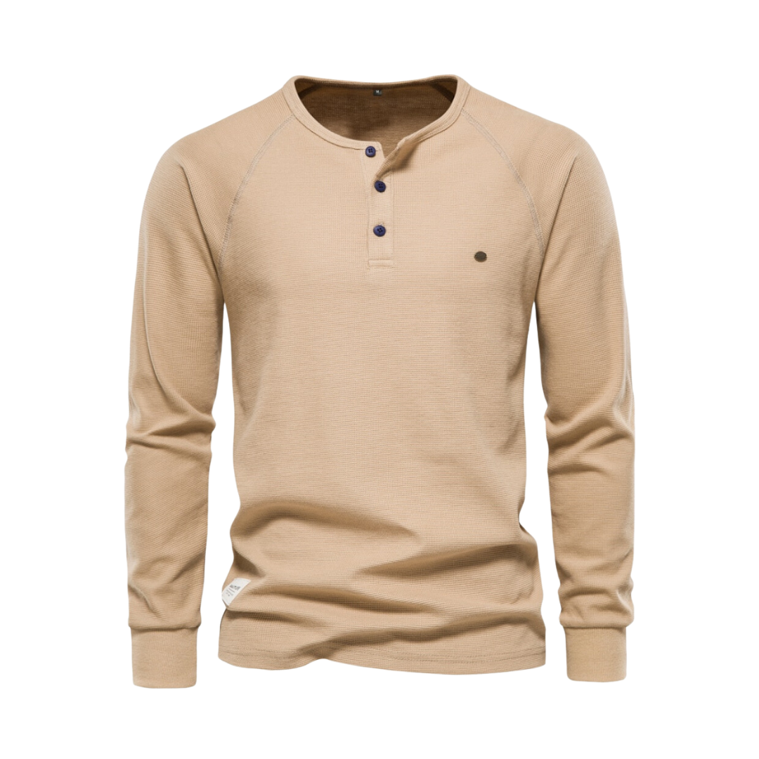 Chemise Waffle Henley